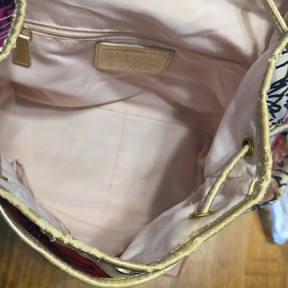 Coach Poppy Kyra Floral Backpack - Picture 13 of 16